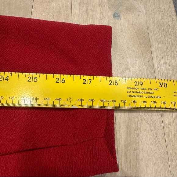 NWT Maurice’s Bright Red Blazer Jacket Open Front  Rucked Long Sleeve Size 3XL - Picture 9 of 10